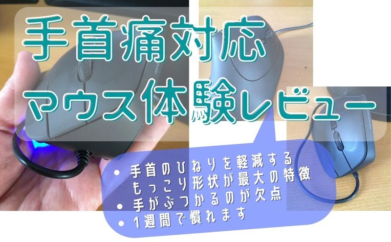 手首が痛い人向けエルゴノミクスマウス体験レビュー 生活用品レビュー 暖かい生活