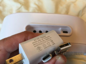 いびき防止枕パッドの電源